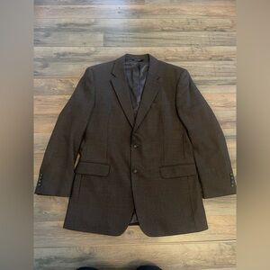 Jos. A. Bank Brown Houndstooth Blazer 43 L